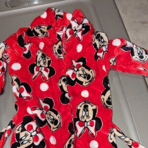 Red Minnie Mouse Robe - size 2T/3T